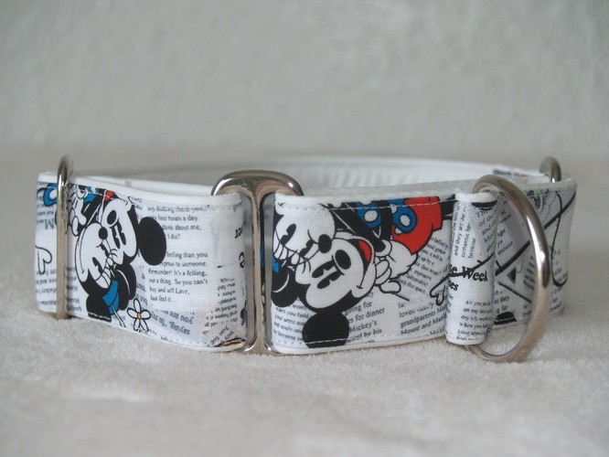 Martingal gepolstert, Modell "Newspaper Mouse", Breite: 4cm, maximaler Kopfumfang: 44cm, Bestell-Nr.: CM-G4-11, Preis: 34,50€