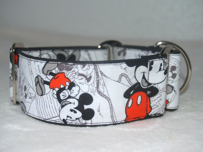 Martingal gepolstert, Modell "Minnie und Mickey", Breite: 5cm, maximaler Kopfumfang: 45cm, Bestell-Nr.: CM-G5-5, Preis: 37,00€