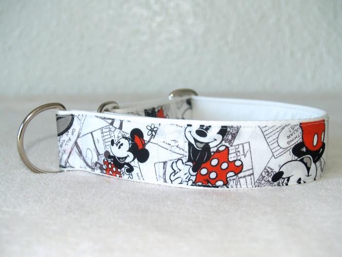 Martingal-Zugstopp gepolstert, Modell "Minnie und Mickey", Breite: 4cm, Bestell-Nr.: CMZ-G4-5, Preis: 29,50€