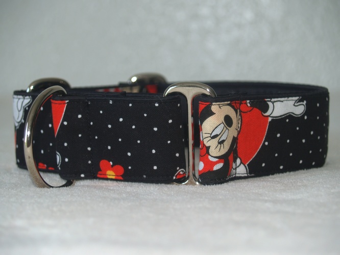 Martingal gepolstert, Modell "Minnie Mouse", Breite: 4cm, maximaler Kopfumfang: 44cm, Bestell-Nr.: CM-G4-8, Preis: 34,50€