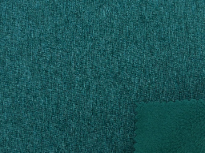 NANO-SOFTSHELL, Petrol meliert, Material-Nummer: S-18