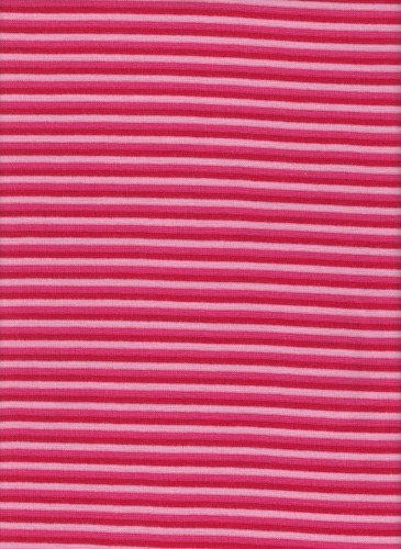 Rosa/Pink/Rot,  Breite der Streifen: 2 mm, Bündchen glatt, Material-Nummer: BG-35