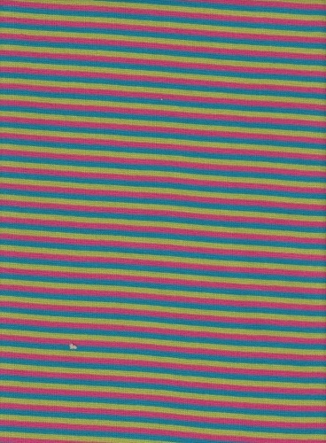 Türkis/Pink/Hellgrün,  Breite der Streifen: 2 mm, Bündchen glatt, Material-Nummer: BG-37