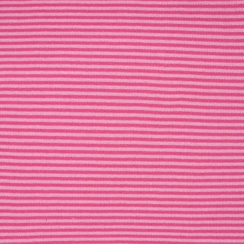 Rosa/Pink, Breite der Streifen: 2 mm, Bündchen glatt, Material-Nummer: BG-12
