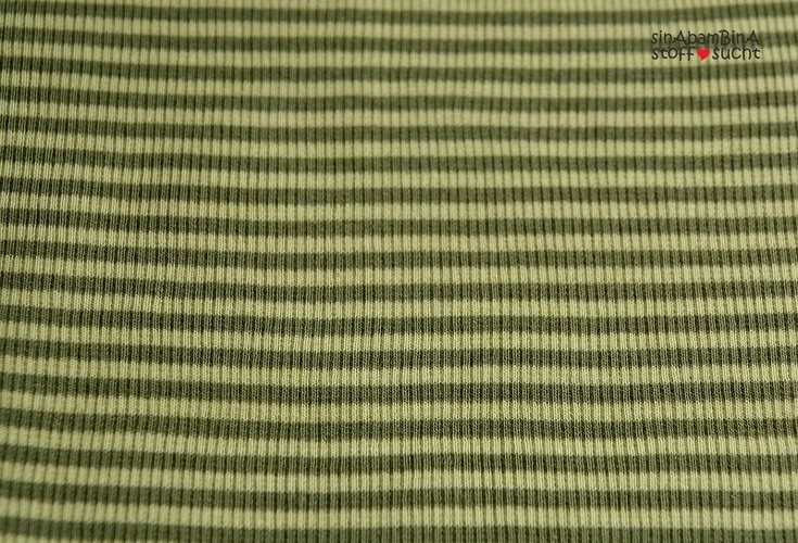 Lime-Grün/Olive-Grün, Breite der Streifen: 2 mm, Bündchen gerippt, Material-Nummer: BG-41