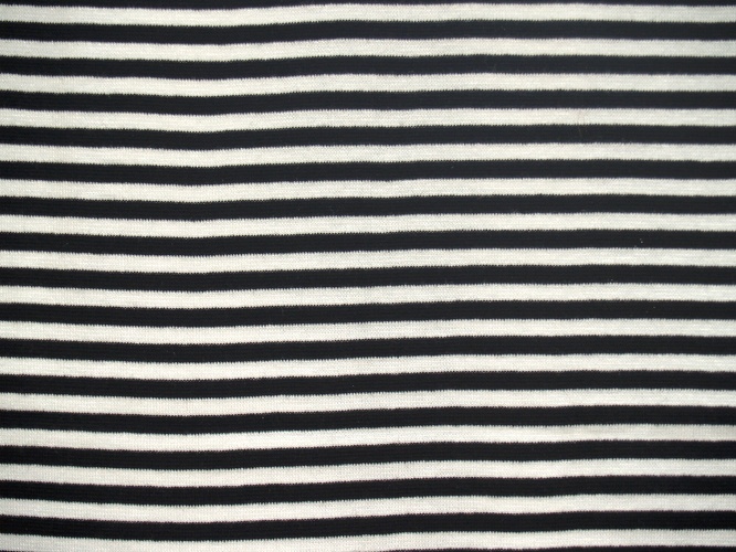 Schwarz/Weiß, Breite der Streifen: 6 mm, Bündchen glatt, Material-Nummer: BG-30