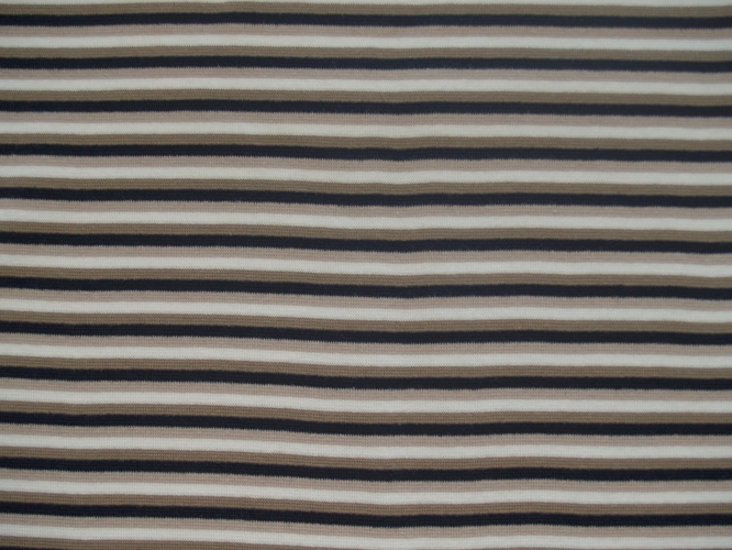 Beige/Schlamm bunt, Breite der Streifen: 4 mm, Bündchen glatt, Material-Nummer: BG-2