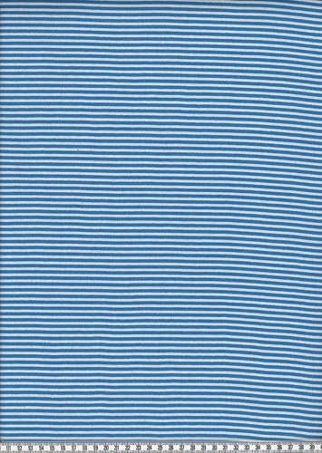 Türkis/Weiß, Breite der Streifen: 2 mm, Bündchen glatt, Material-Nummer: BG-16