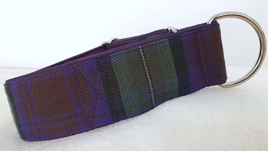 Martingal-Zugstopp gepolstert, Modell "Tartan-Isle of Skye", Breite: 4cm, Bestell-Nr.: SMZ-W-14, Preis: 28,00€
