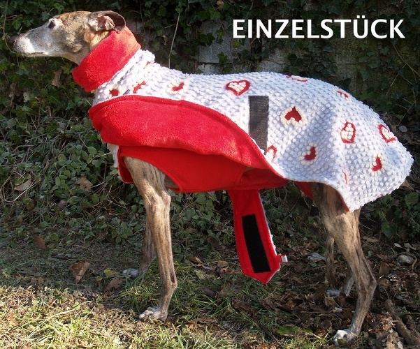 Mantel + Body in Fleece Rot, Bestellnummer: FMG-21-B, Preis: 89,50€