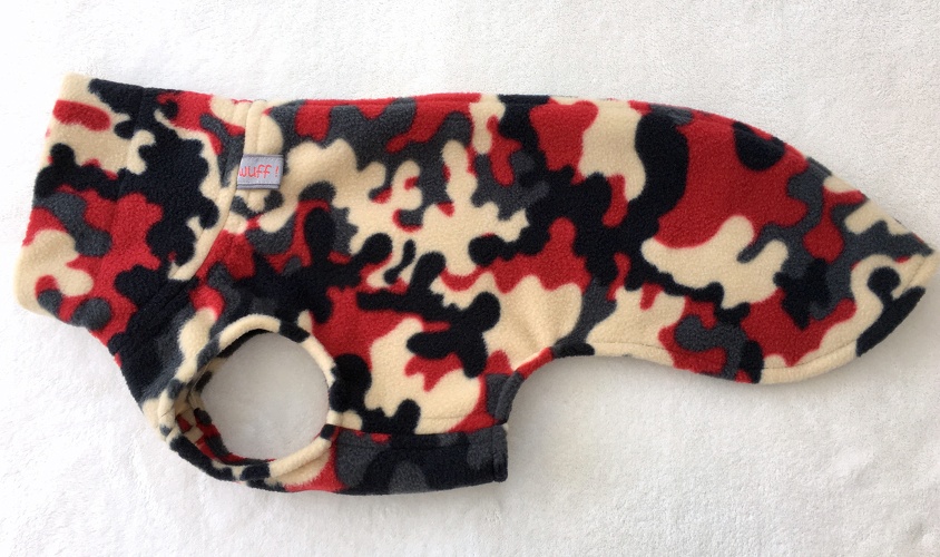 Fleece: Camouflage Rot, Bestell-Nr.: PWi-CAM/R-L / Typ 2, Preis: 29,75€
