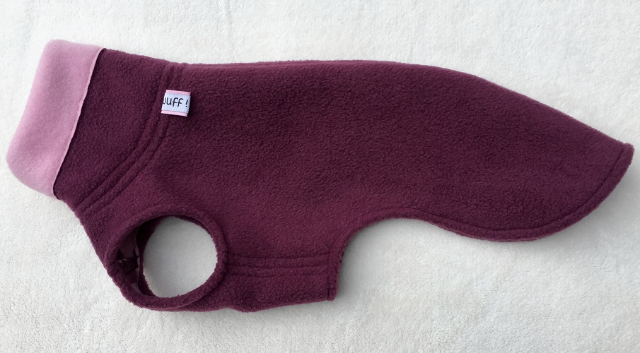 Doubleface: Beere/Rosa, Kragen abgesetzt, Bestell-Nr.: DFWi-BE/RO-M Typ 2, Preis: 34,00€