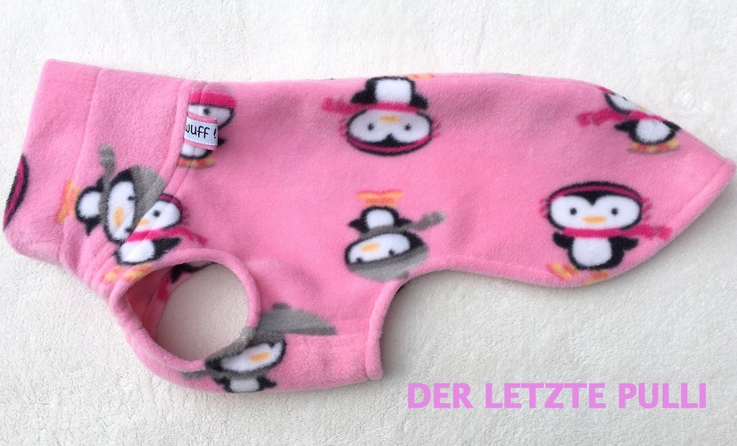 DER LETZTE PULLI, Fleece: Pinguine-Pink, Bestell-Nr.: PWi-Pingu/RO-S / Typ 1, Preis: 29,75€