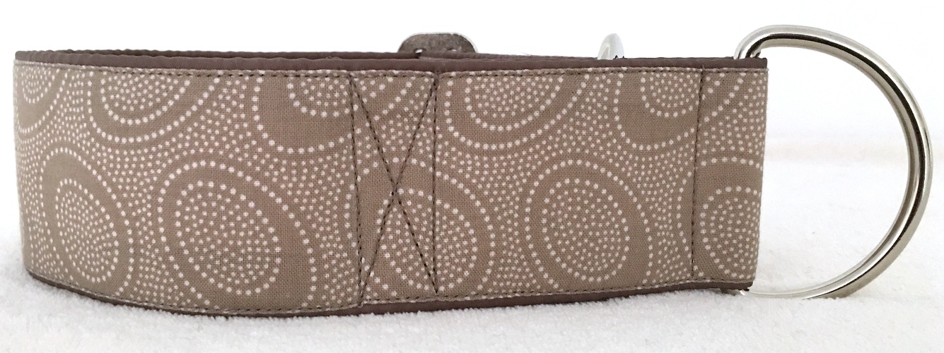 Martingal-Zugstopp gepolstert, Modell "Ovale Beige", Breite: 5cm, Bestell-Nr.: MZ-BE 19, Preis: 37,00€