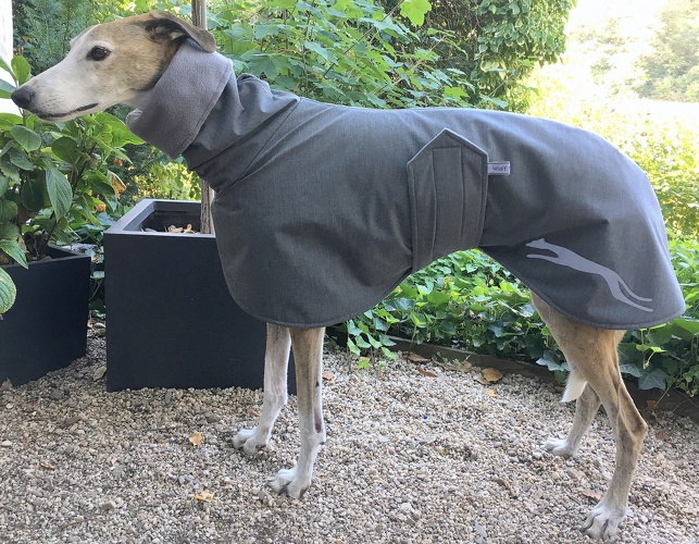 Grau Melange, wasserdicht, textile Struktur der Oberfläche, matt, mittelschwere Qualität, strapazierfähig, Material-Nummer: WSM-1