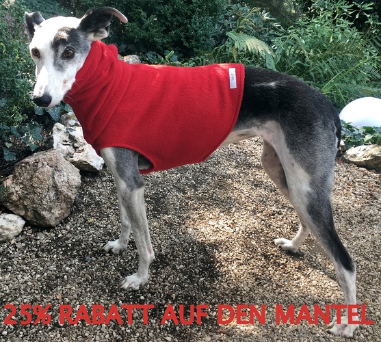 Mantel + Body/Halsstulpen-Kombi, Fleece: Dunkel-Rot, Bestellnummer: FMG-33-B/H, Angebots-Preis: 96,75€