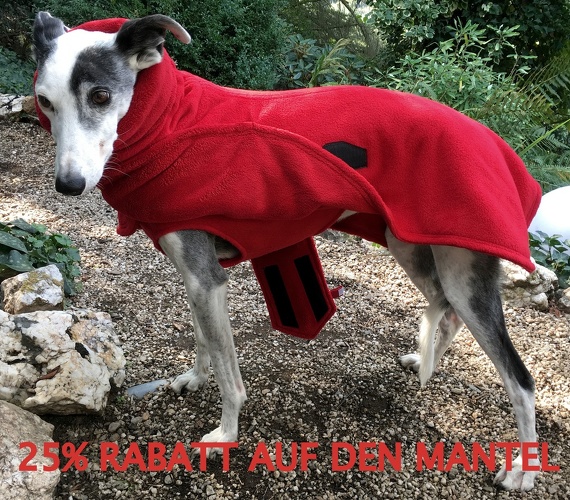 Mantel + Body in Fleece Dunkel-Rot, Bestellnummer: FMG-33-B, Angebots-Preis: 87,25€