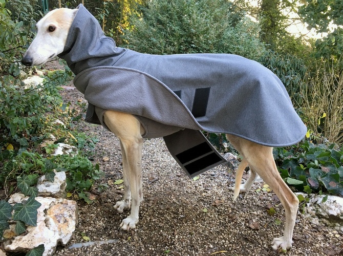 Mantel + Body in Fleece Grau, Bestellnummer: SOG/B-GM-M/L, Preis: 99,50€