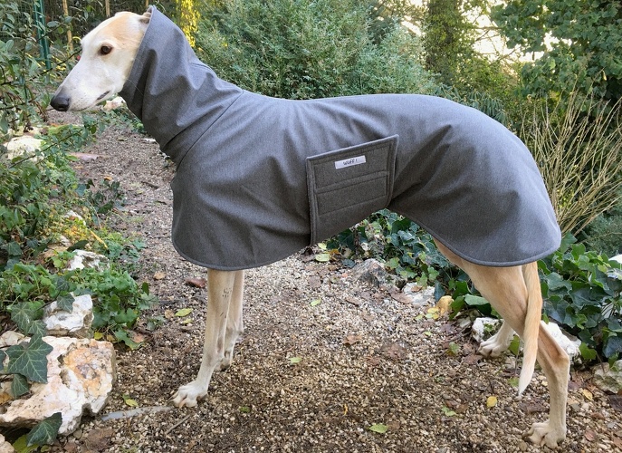 Außen: Softshell Grau meliert, Innen: Fleece Grau, Bestellnummer: SOG-GM-L, Preis: 82,00€