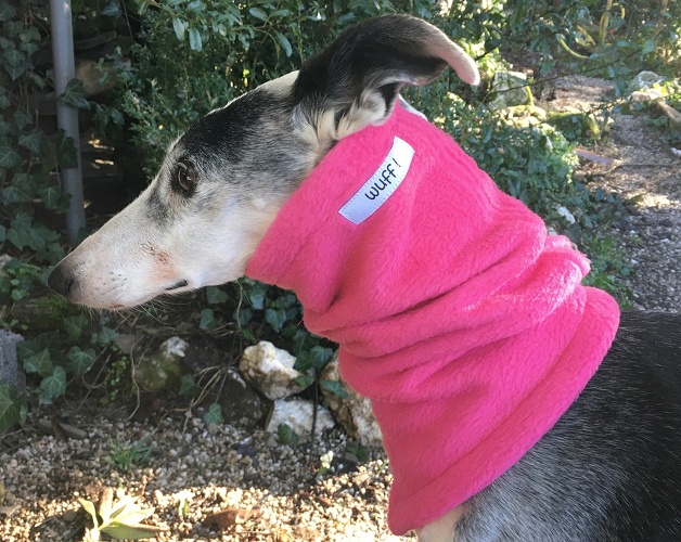 Einlagig mit Einschlitzung für Halsband, Fleece: Pink, Bestell-Nr.: HW/S-P, Preis: 13,50€