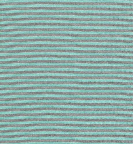 Grau/Mint, Breite der Streifen: 3 mm, Bündchen glatt, Material-Nummer: BG-60