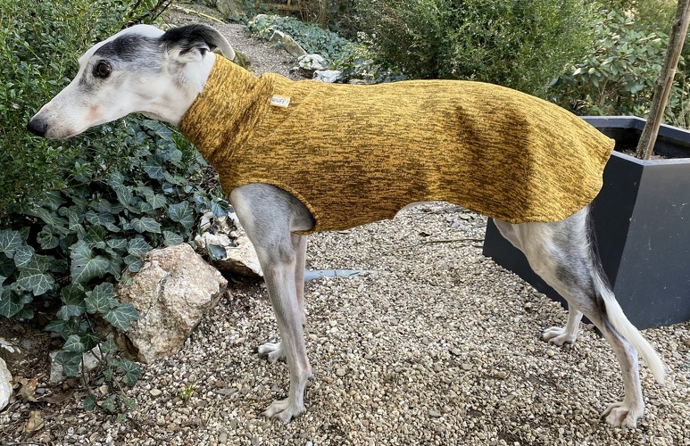 Strickfleece: Maisgelb/Grau Melange, Bestell-Nr.: SW-MGE-L, Preis: 39,50€