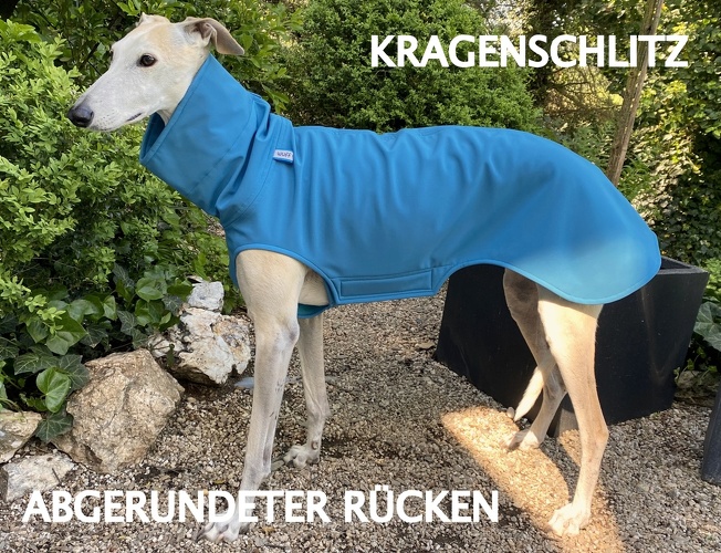 Nano-Softshell: TÜRKIS, Einschlitzung Kragen, Bestell-Nr.: SGR/S-TÜ-L, Preis: 77,75€