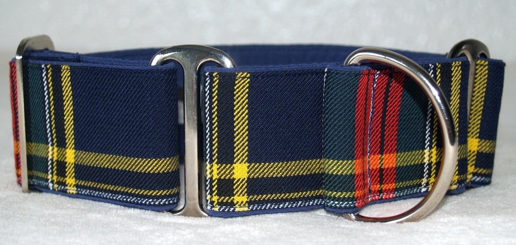Martingal gepolstert, Modell "Tartan-Mac Beth Modern", Breite: 5cm, maximaler Kopfumfang: 45cm, Bestell-Nr.: SM-G5-20, Preis: 37,00€