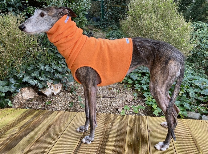 Fleece: Hellorange, Bestell-Nr.: B/HW-HO-M, Preis: 35,00€