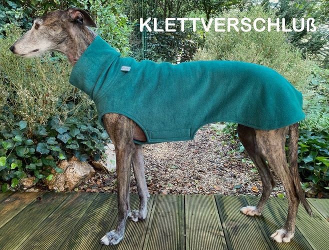 MIT EINSEITIGEM KLETT, Fleece: Petrol, Bestell-Nr.: PW-PE-M-K, Preis: 43,50€