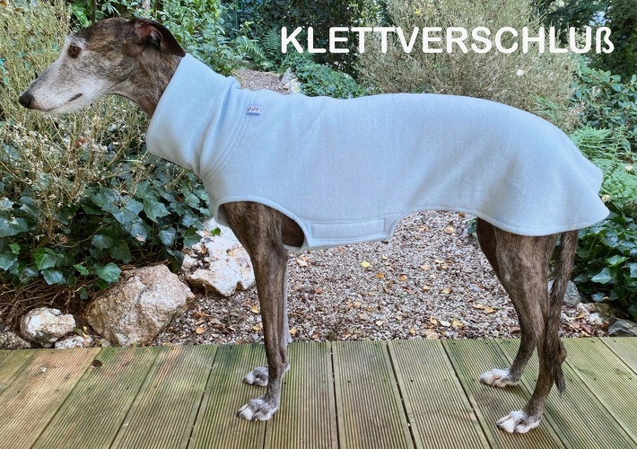 MIT EINSEITIGEM KLETT, Fleece: Hellblau, Bestell-Nr.: PW-HBL-L-K, Preis: 43,50€