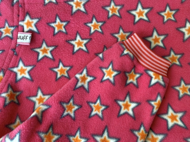 Bündchen: Rosa/Rot, Breite der Streifen: 2 mm, Bündchen glatt, Material-Nummer: BG-12