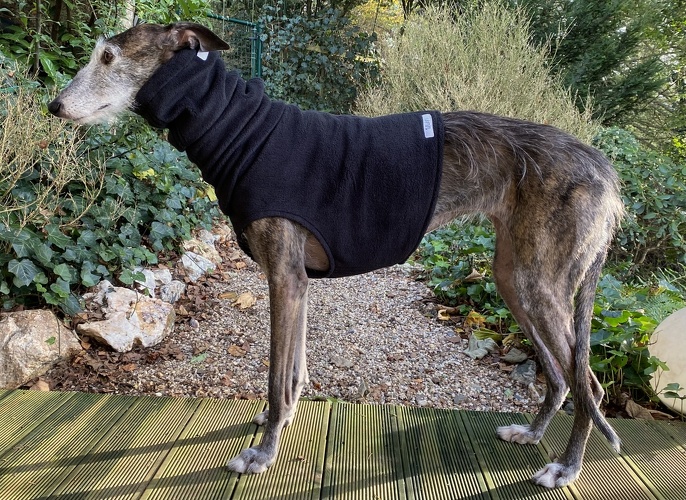 Mantel + Body/Halsstulpen-Kombi, Fleece Schwarz, Bestellnummer: SOG/H+B-S-L, Preis: 112,00€