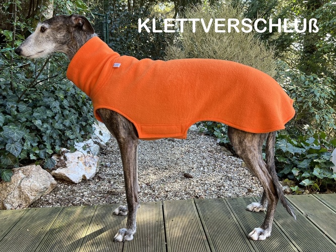 MIT EINSEITIGEM KLETT, Fleece: Hellorange, Bestell-Nr.: PG-O-M-K, Preis: 46,00€