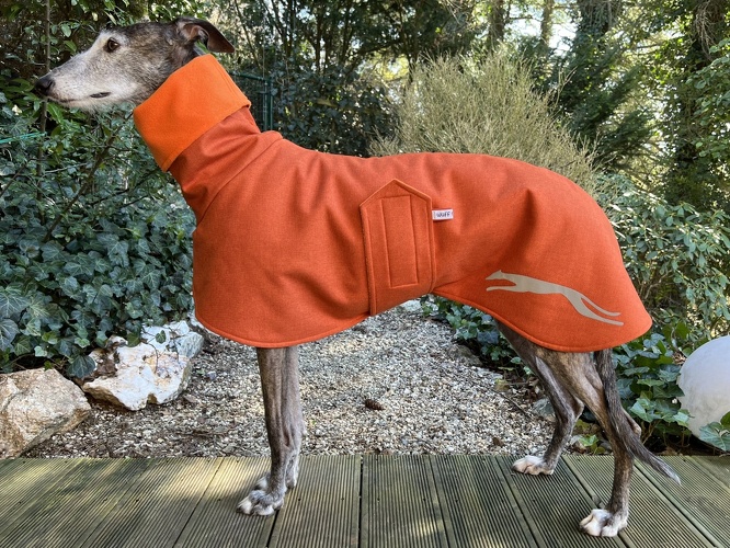 Außen: Orange Melange (Material-Nummer: WSM-9), Innen: Fleece Orange, Bestellnummer: RG-OM-M/L, Preis: 84,00€