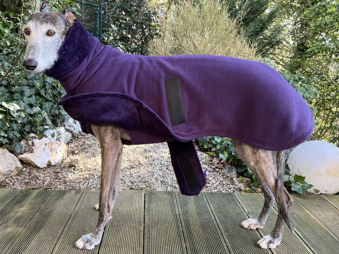 Mantel + Body in Fleece Dunkellila, Bestellnummer: FMG/B-DL-M, Preis: 92,50€