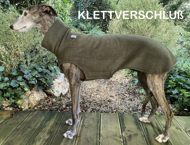 MIT EINSEITIGEM KLETT, Fleece: Olivgrün, Bestell-Nr.: PW-OGR-L-K, Preis: 43,50€