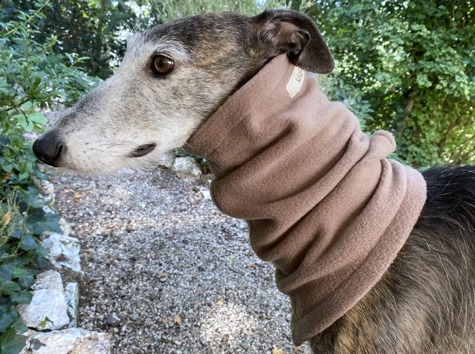 Einlagig mit Einschlitzung für Halsband, Fleece: Dunkeltaupe, Bestell-Nr.: HG/S-DTP, Preis: 13,50€