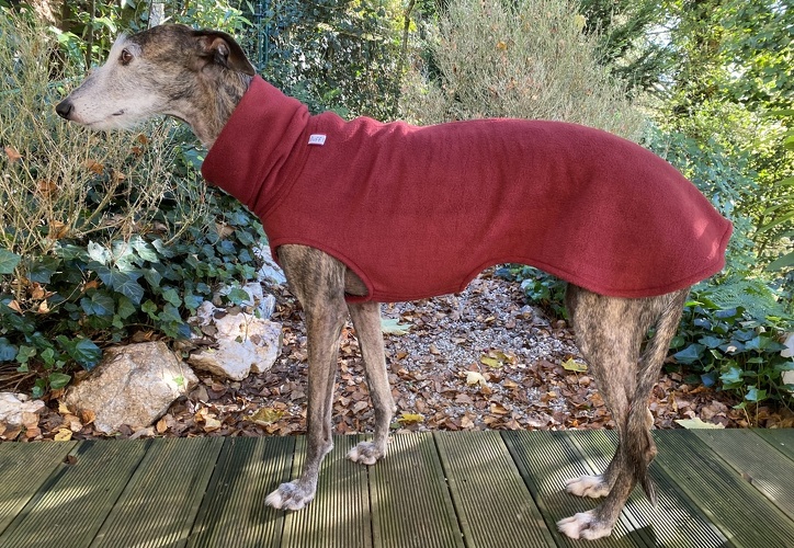 Fleece: Bordeauxrot, Bestell-Nr.: PW-BR-XS, Preis: 37,00€