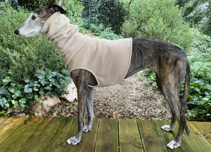 Mantel + Body/Halsstulpen-Kombi, Fleece Sand, Bestellnummer: RG/H+B-GLE/SA-M, Preis: 108,00€