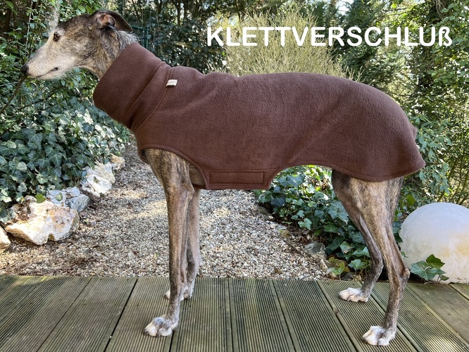 MIT EINSEITIGEM KLETT, Fleece: Kaffee-Braun, Bestell-Nr.: PG-KB-M-K, Preis: 46,00€