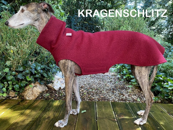 Walk: Bordeauxrot, Standardkragen, Einschlitzung Kragen, Bestell-Nr.: WG/S-BR-M, Preis: 69,75€