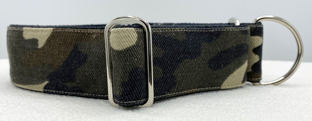 Martingal-Zugstopp gepolstert, Modell "Jeans-Camouflage", Breite: 4cm, Bestell-Nr.: MZ-BE 52, Preis: 29,50€
